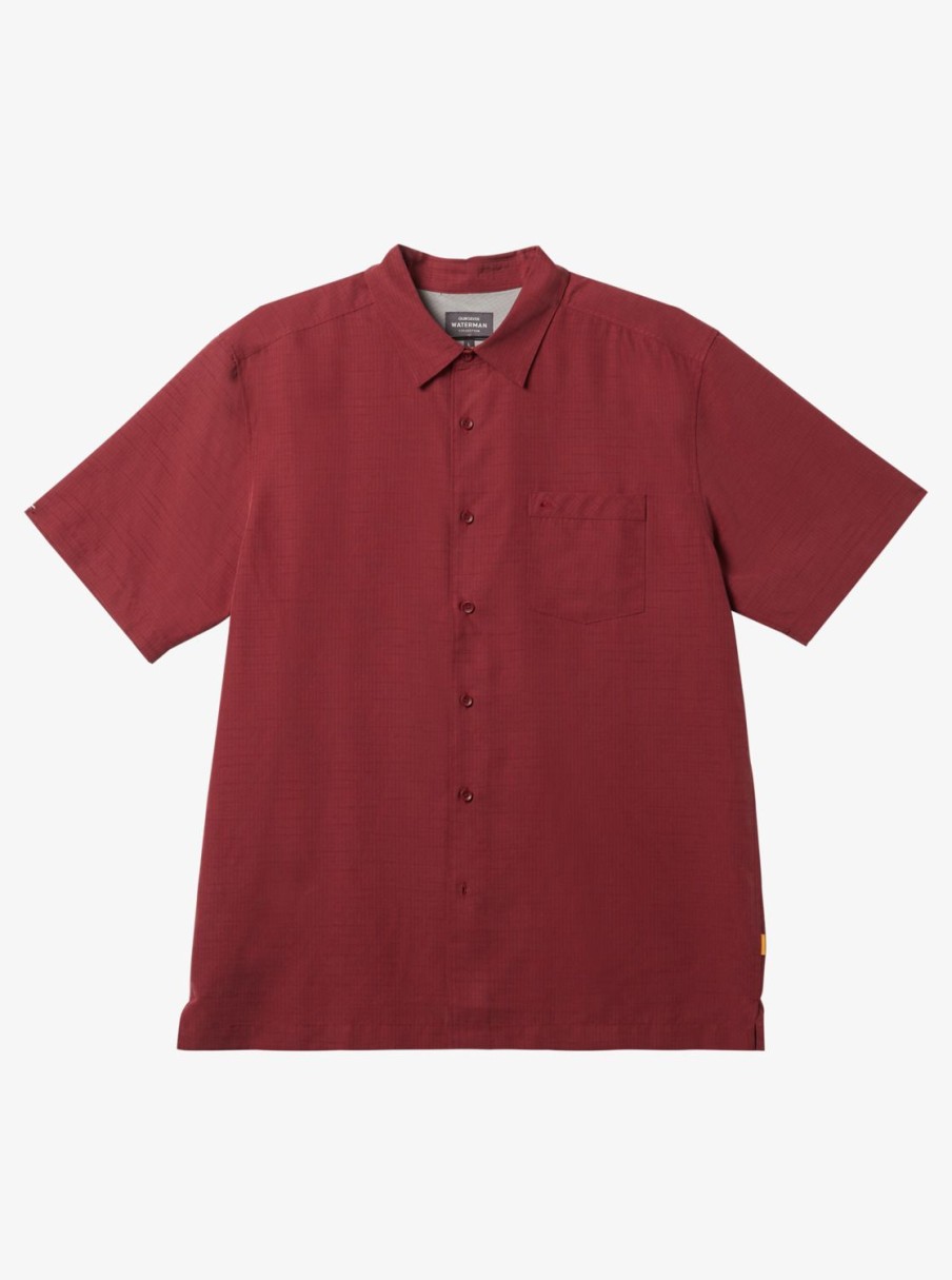 Waterman Quiksilver | Waterman Centinela Premium Anti-Wrinkle Shirt Ruby Wine Centinela 4