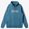 Mens Quiksilver Shirts & Polos | Generator Pullover Fleece Crew Neck Sweatshirt Aegean Blue