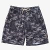 Waterman Quiksilver | Waterman Scout Zipper Print 19" Amphibian Boardshorts Black Camo Scout