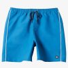 Mens Quiksilver Elastic Waist | Flight Volley 18" Elastic Waist Shorts Deep Water