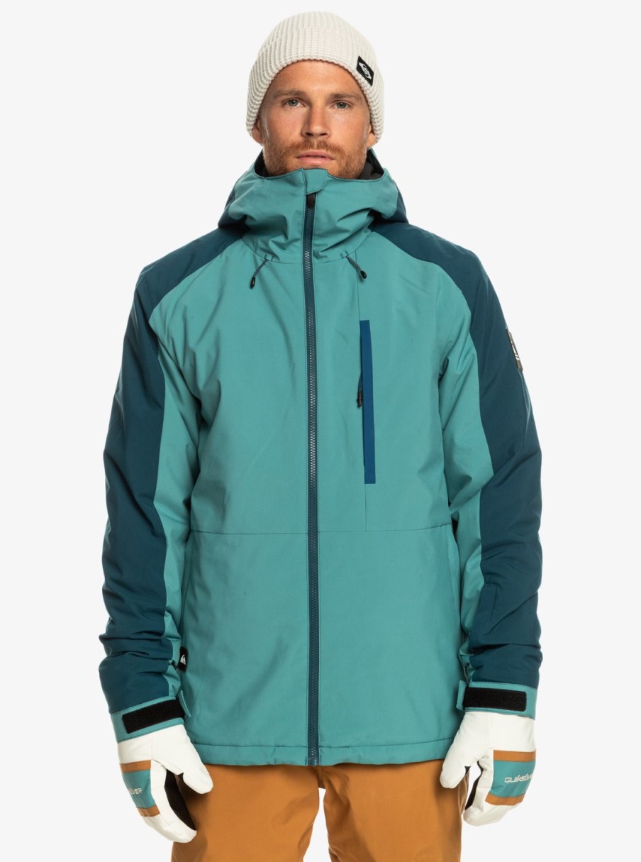 Mens Quiksilver Layers | Mission Technical Snow Jacket Brittany Blue