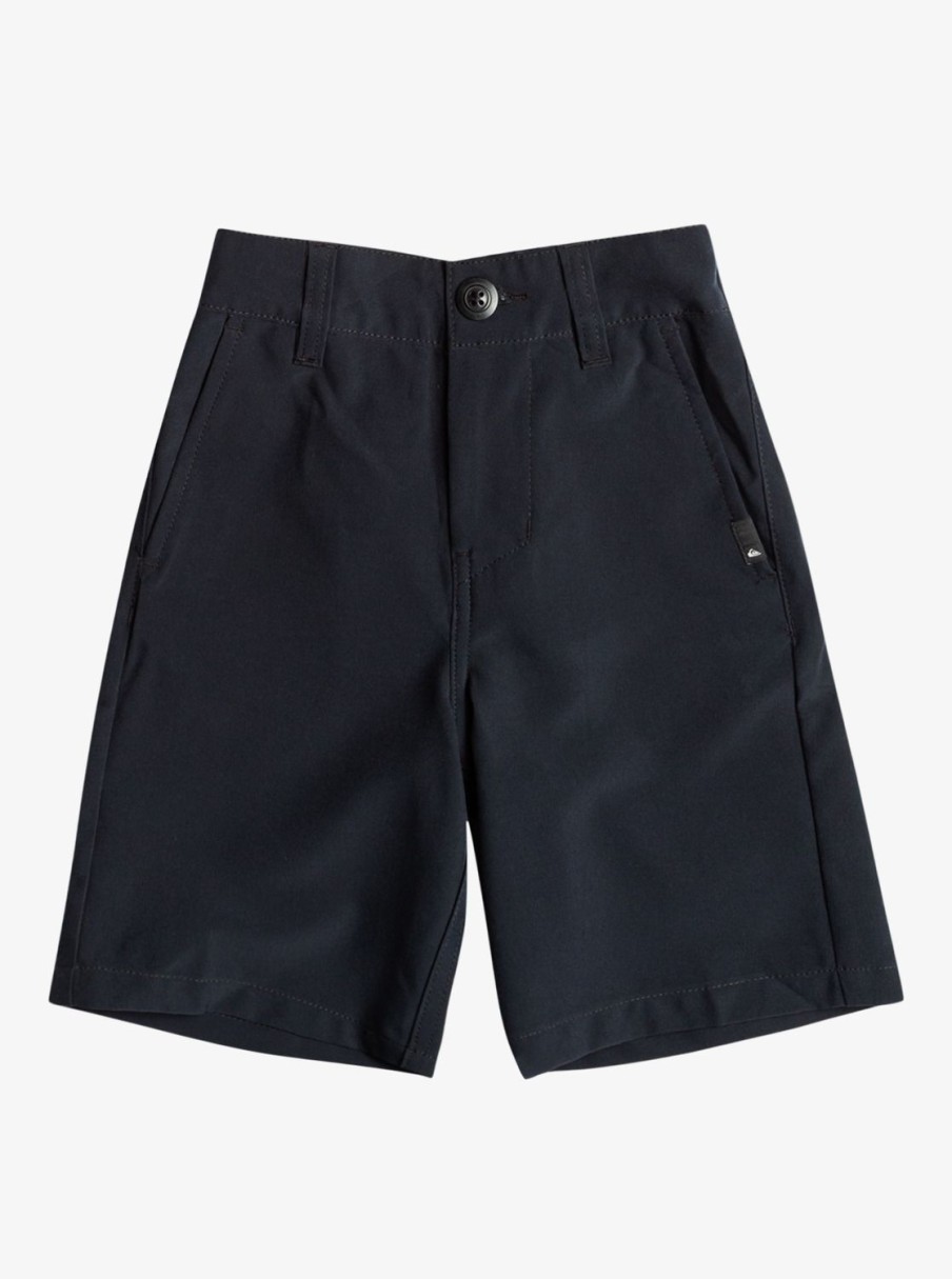 Boys Quiksilver Shorts | Boy'S 2-7 Union Amphibian 14" Hybrid Shorts Black