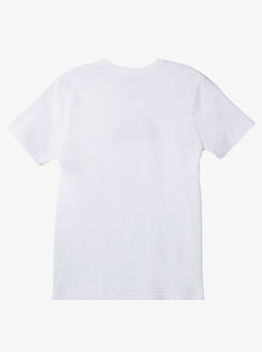 Mens Quiksilver Tees | Comp Logo T-Shirt White