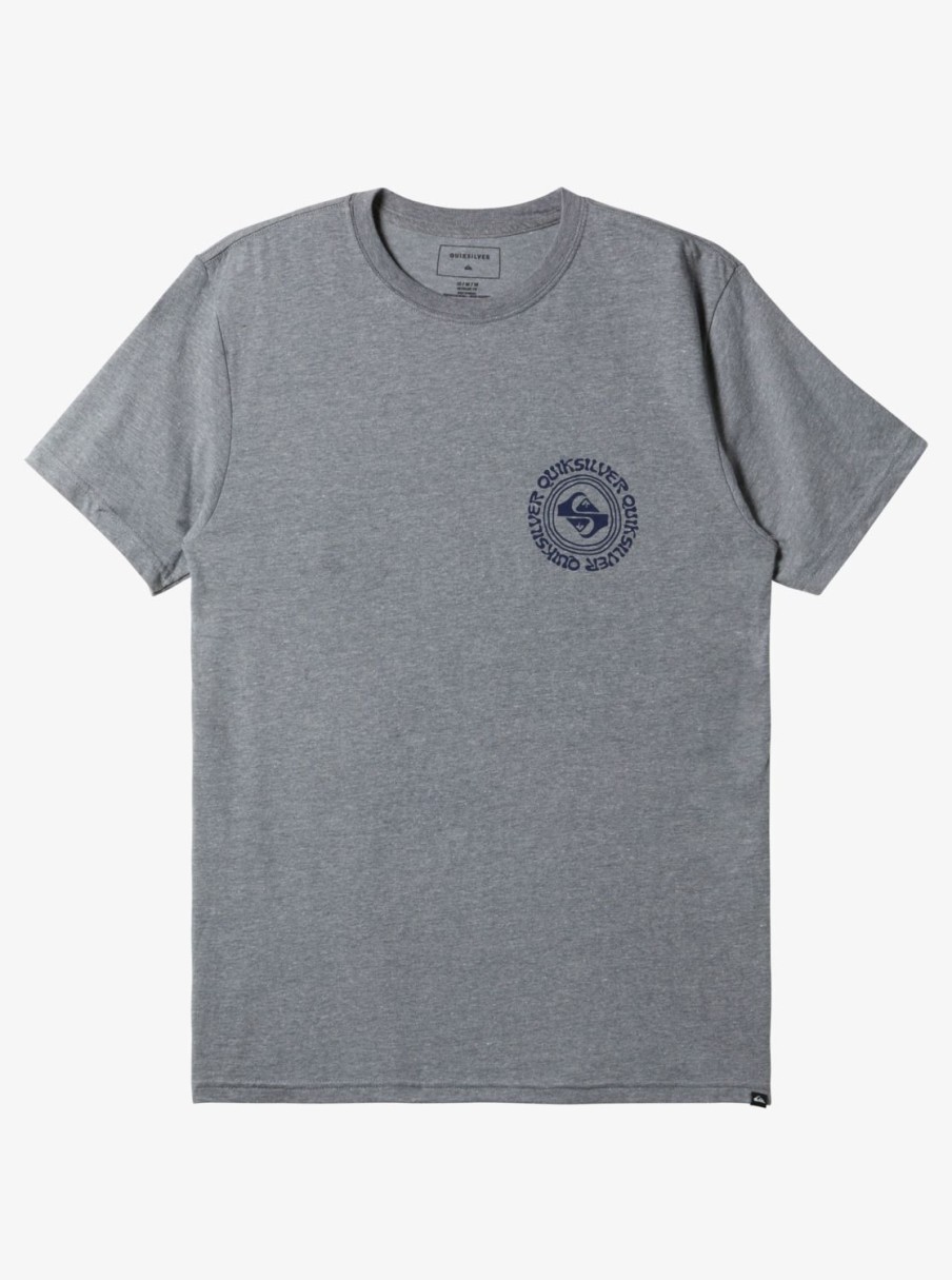 Mens Quiksilver Tees | Full Circle T-Shirt Medium Grey Heather