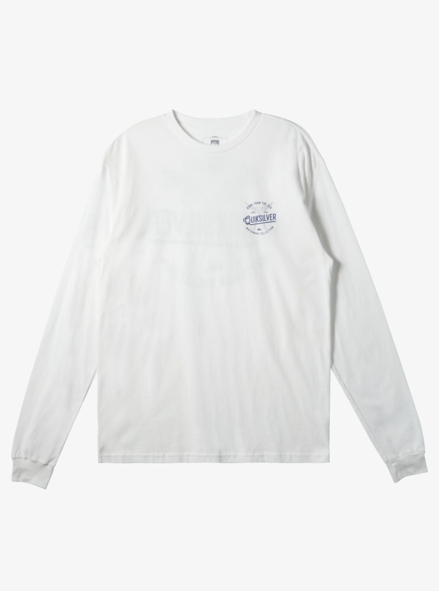 Waterman Quiksilver | Waterman Tails Up Long Sleeve T-Shirt Snow White