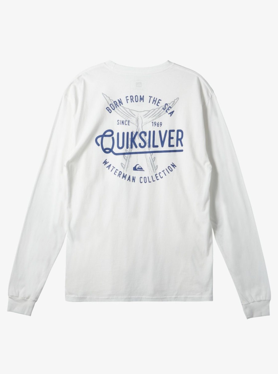 Waterman Quiksilver | Waterman Tails Up Long Sleeve T-Shirt Snow White