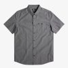 Mens Quiksilver Shirts & Polos | Winfall Short Sleeve Shirt Black