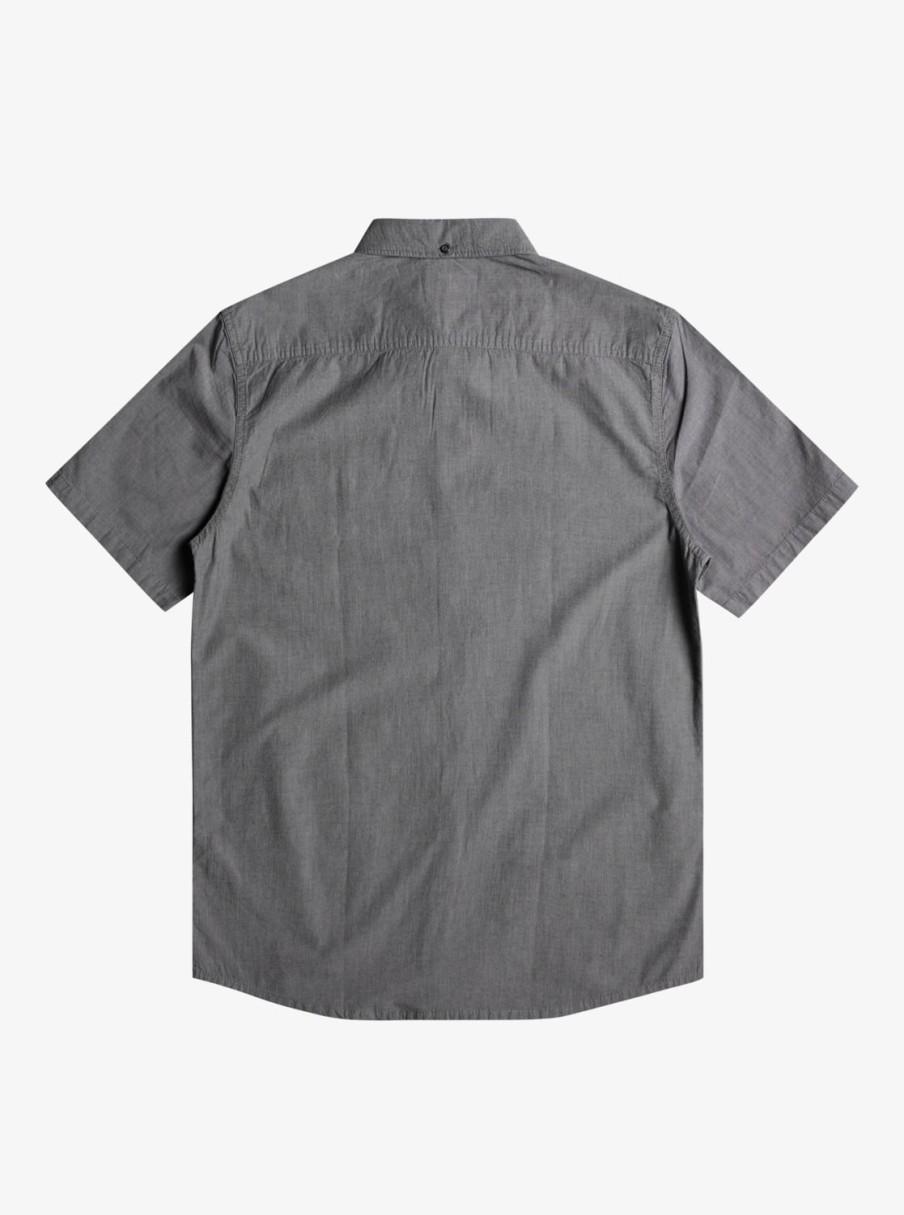 Mens Quiksilver Shirts & Polos | Winfall Short Sleeve Shirt Black