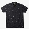 Waterman Quiksilver | Waterman Sail Palm Short Sleeve Shirt Black Sail Palms