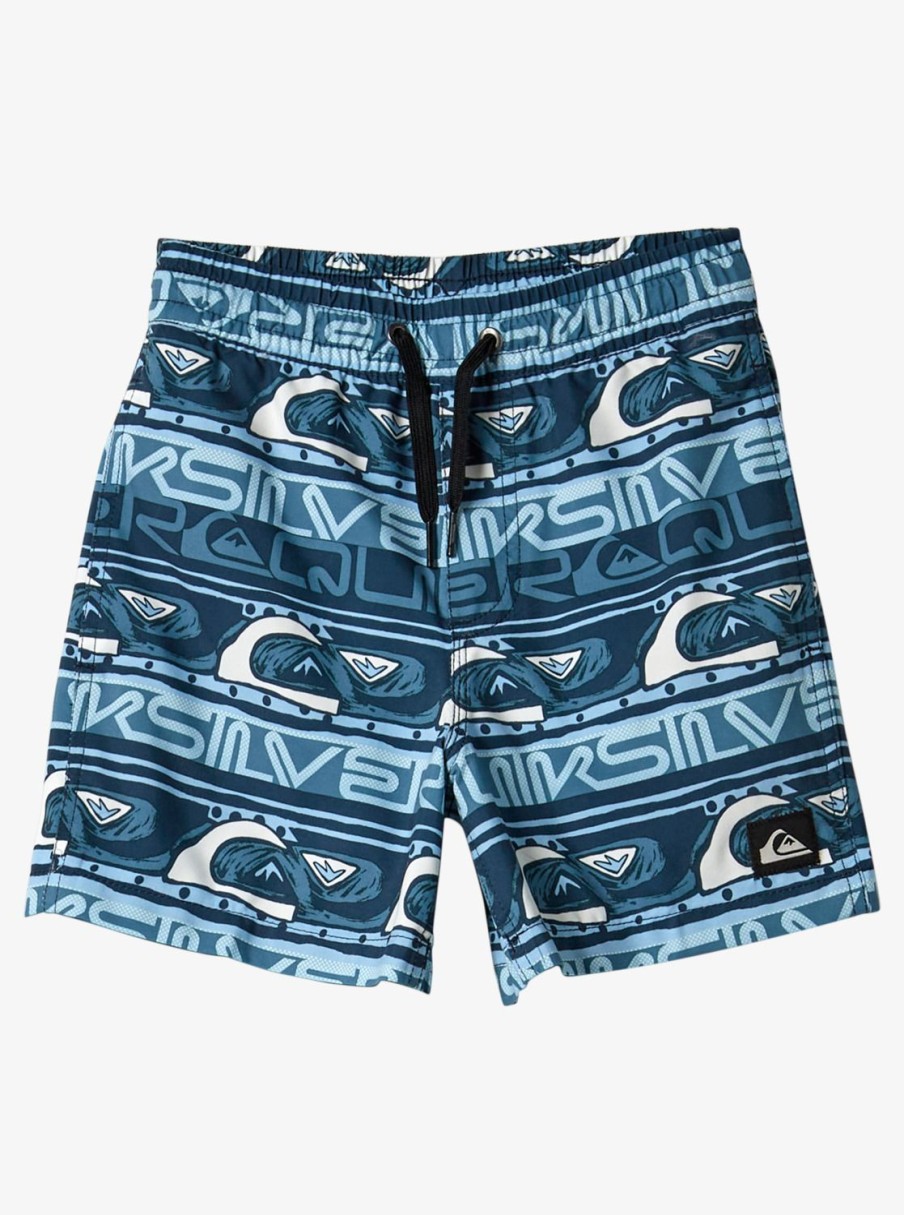 Mens Quiksilver Boardshorts | Boy'S 2-7 Next Gen 12" Volleys Clear Sky