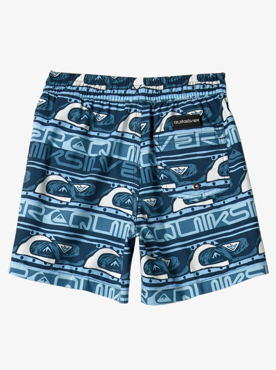 Mens Quiksilver Boardshorts | Boy'S 2-7 Next Gen 12" Volleys Clear Sky