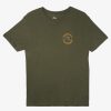 Mens Quiksilver Tees | Bubble Outline T-Shirt Climbing Ivy