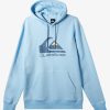 Mens Quiksilver Sweatshirts & Hoodies | Big Logo Pullover Hoodie Clear Sky