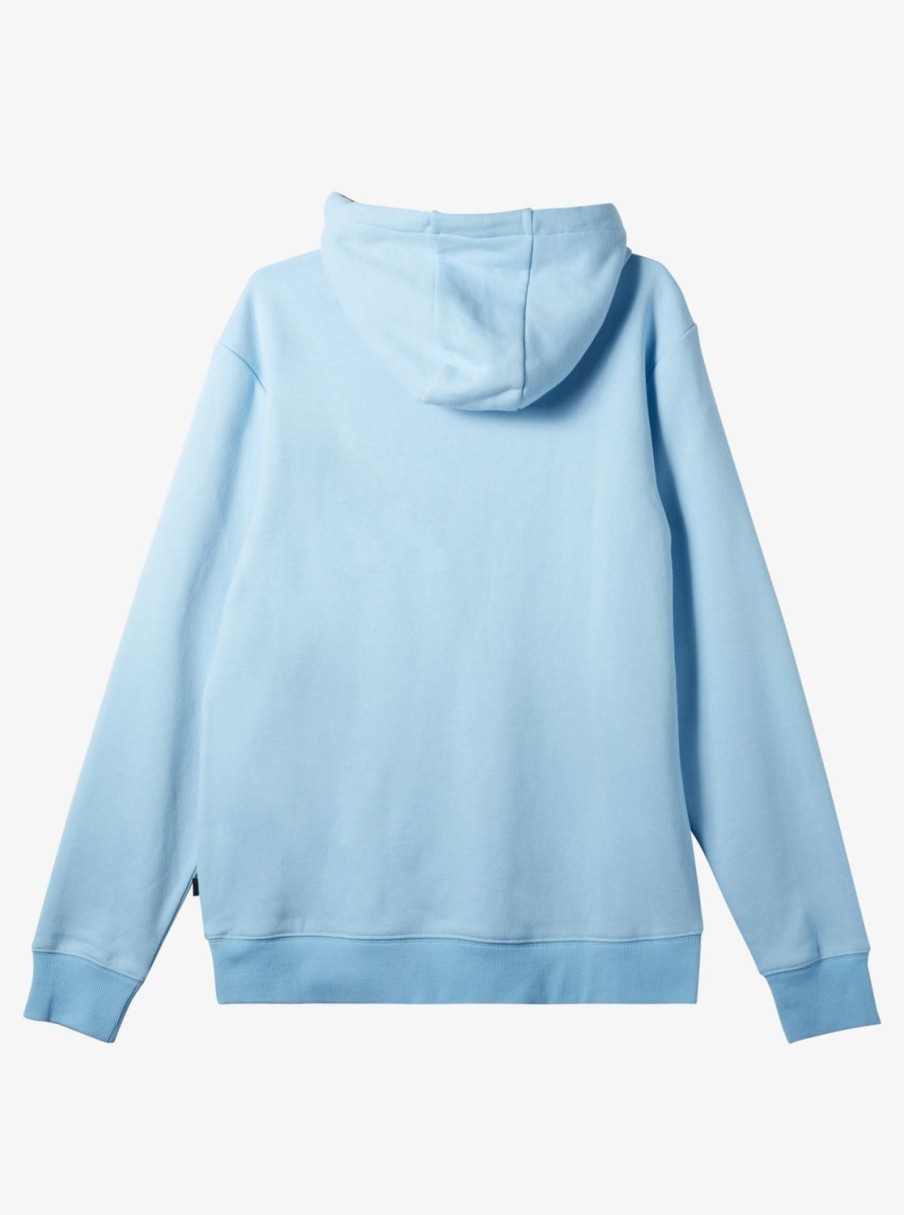 Mens Quiksilver Sweatshirts & Hoodies | Big Logo Pullover Hoodie Clear Sky