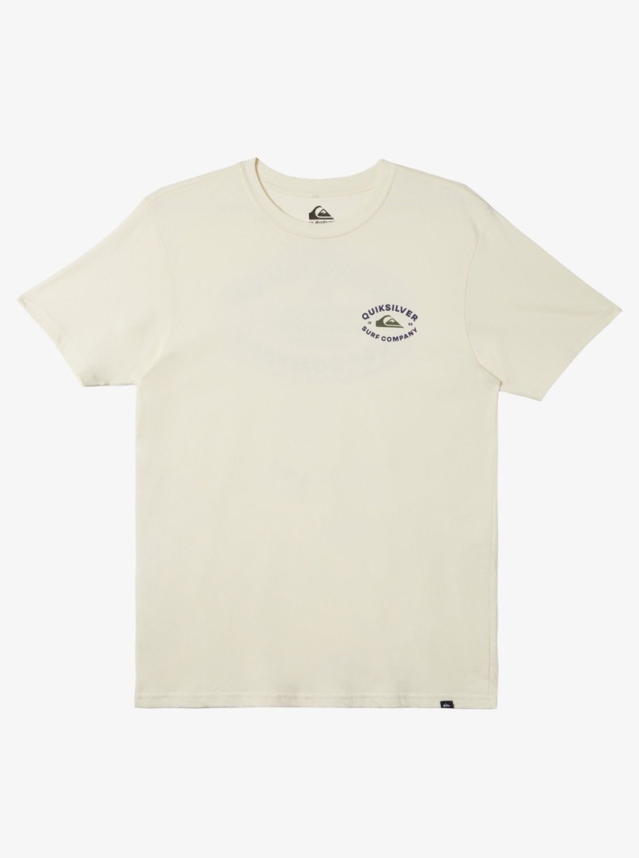 Mens Quiksilver Tees | Stay In Bounds T-Shirt Birch