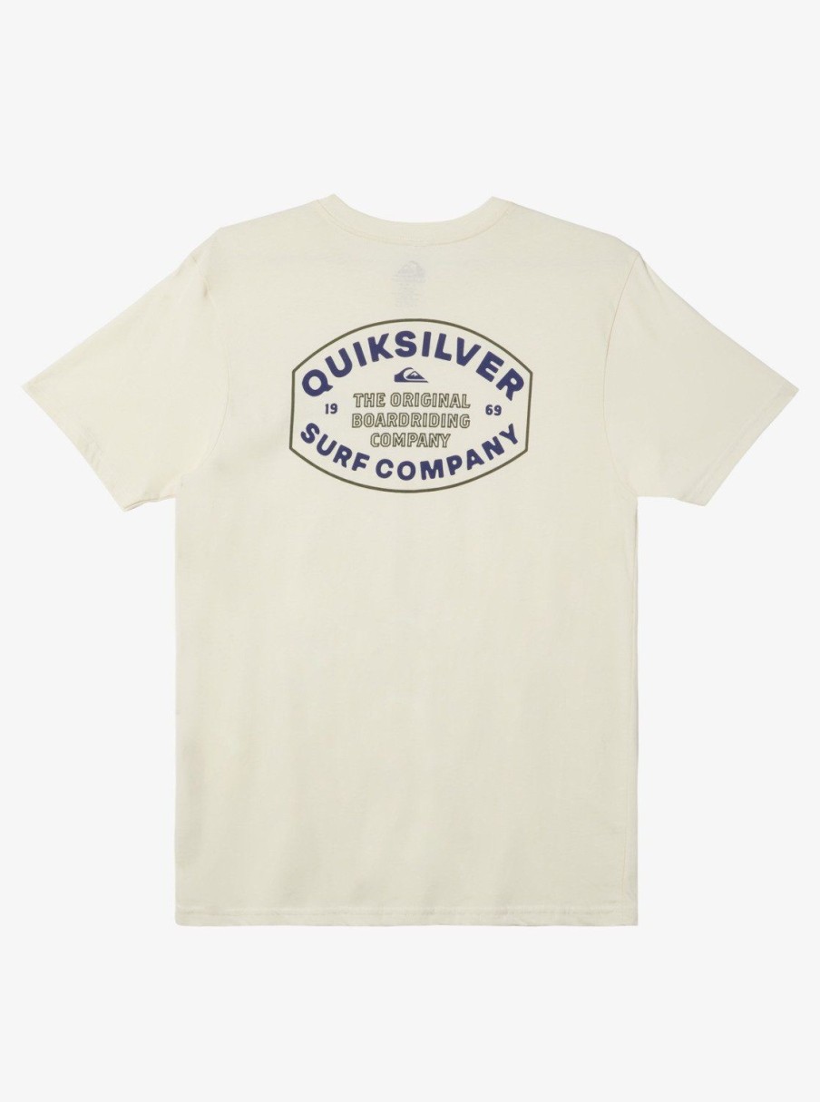 Mens Quiksilver Tees | Stay In Bounds T-Shirt Birch