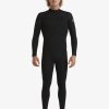 Mens Quiksilver Wetsuits | 3/2 Everyday Sessions Back-Zip Wetsuit Black