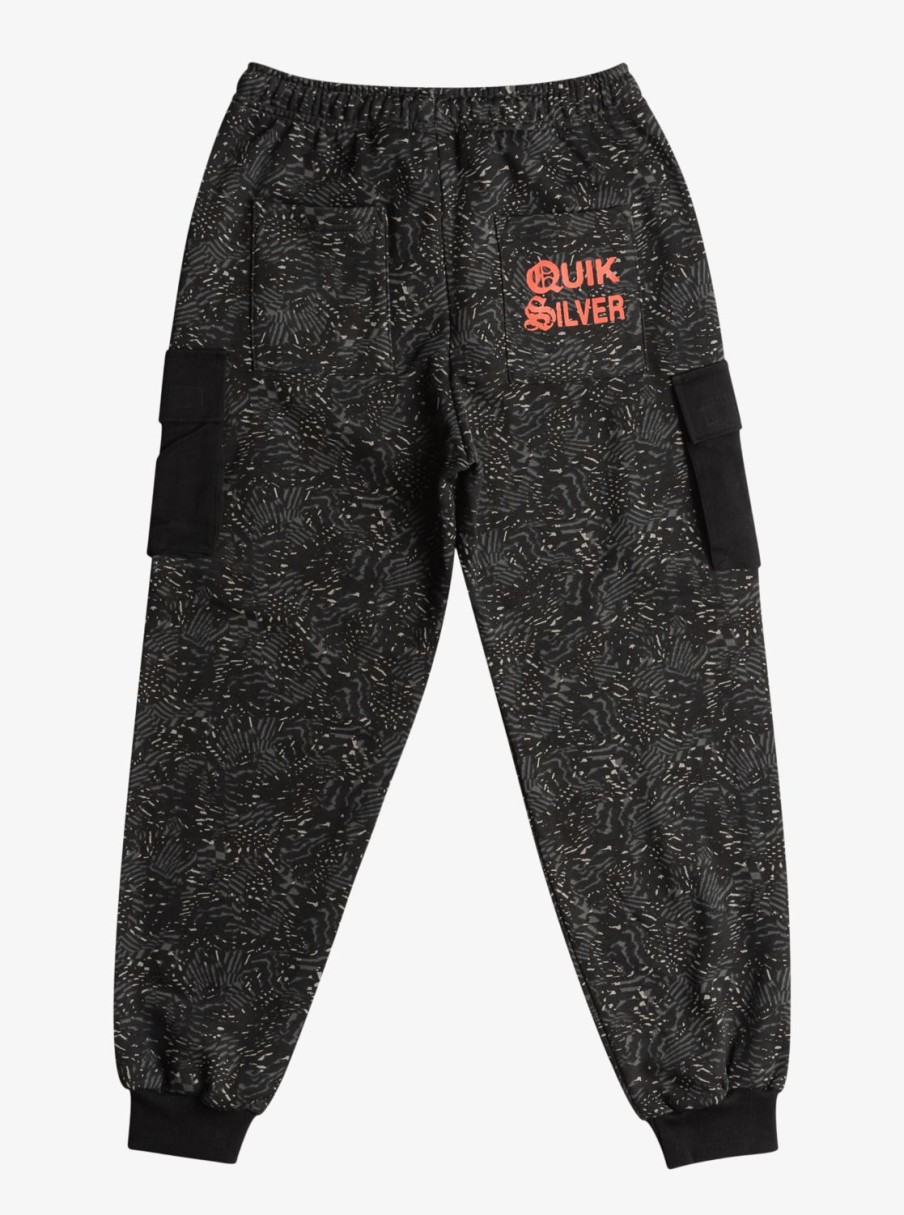 Boys Quiksilver Pants & Jeans | Boy'S 8-16 Radical Cargo Joggers Black Radical Times 233