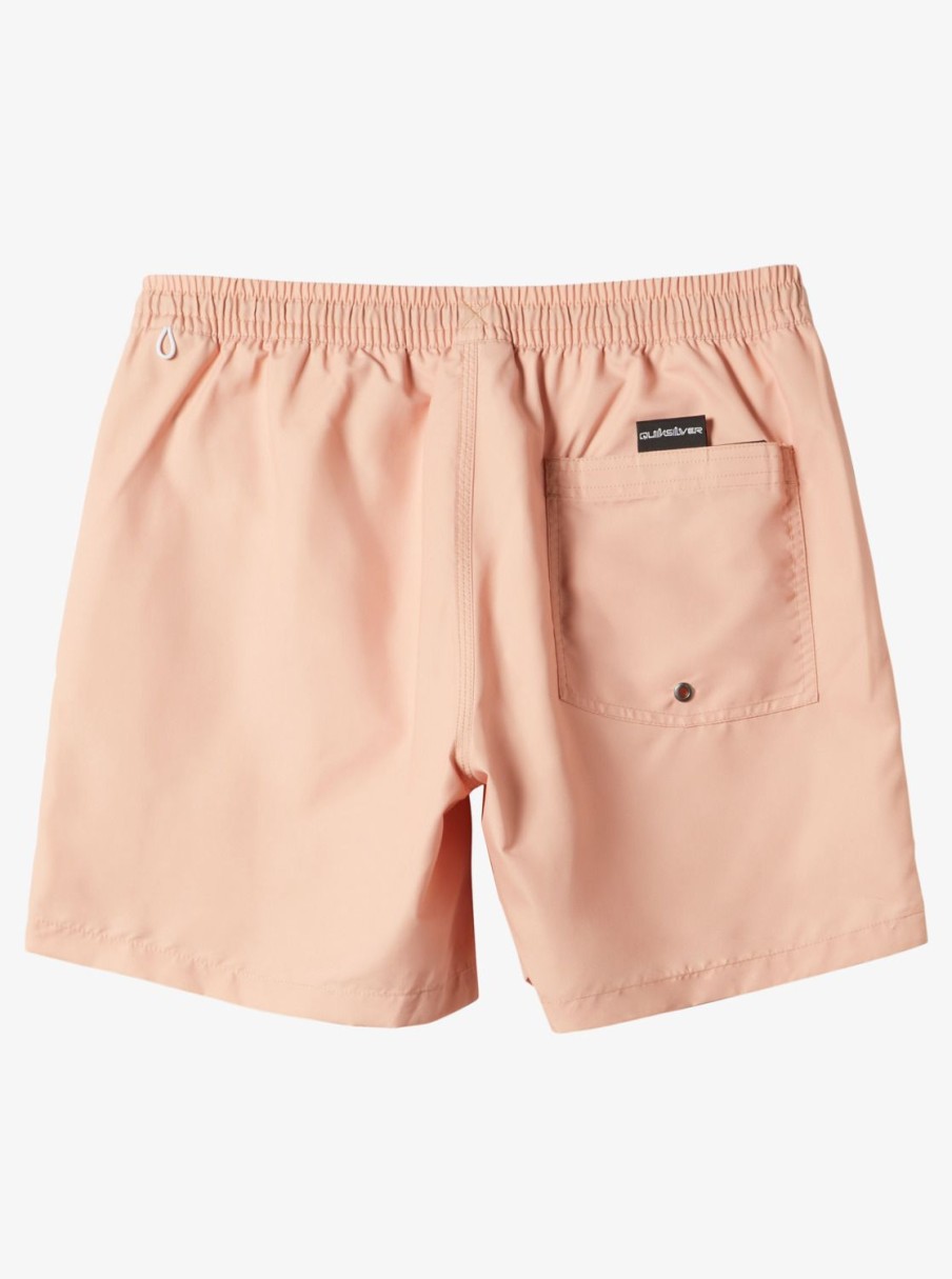 Mens Quiksilver Elastic Waist | Everyday Vert 16" Volleys Dusty Pink