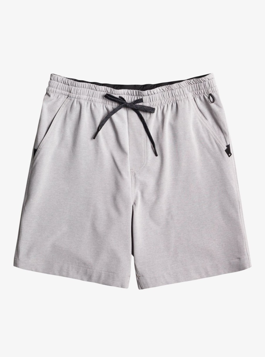 Mens Quiksilver Boardshorts | Taxer Heather 18" Amphibian Boardshorts Sleet