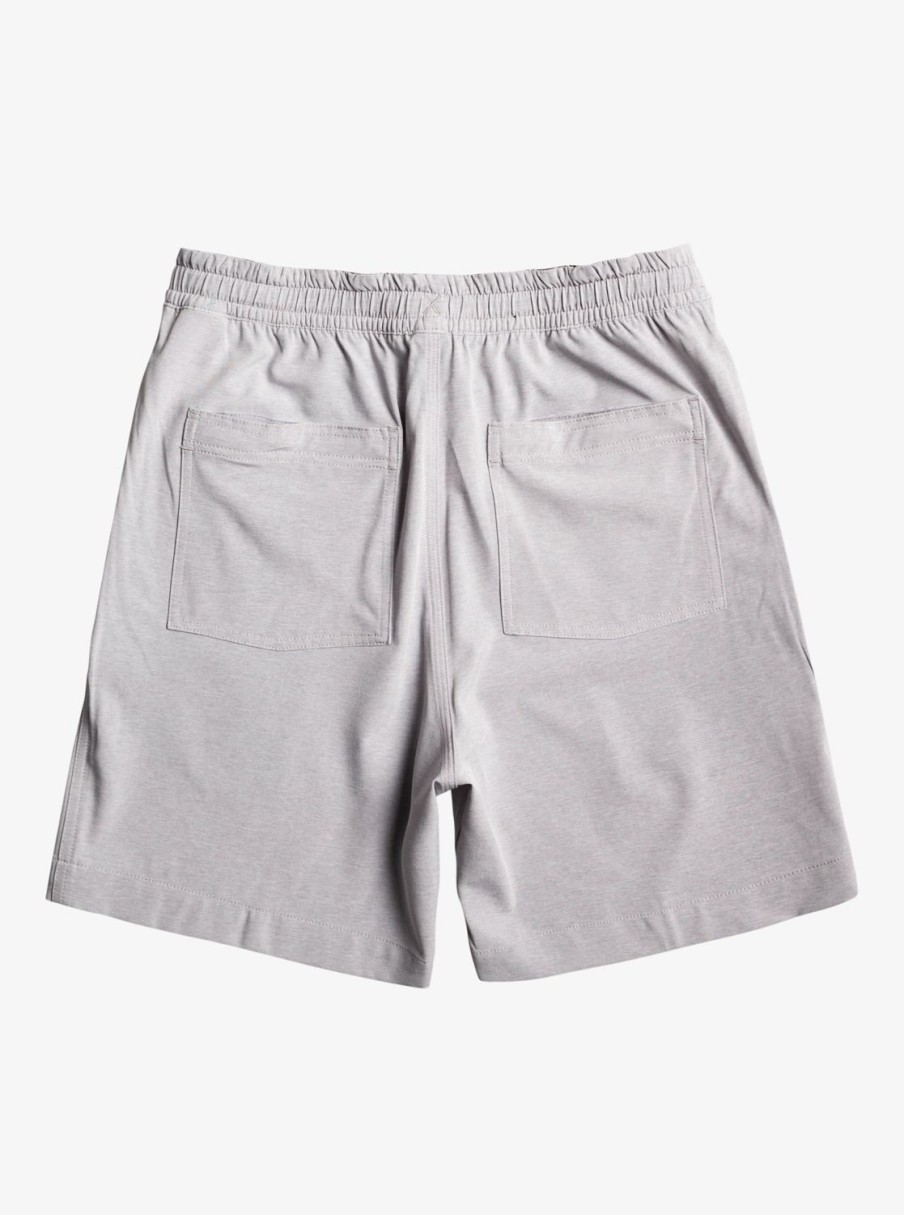 Mens Quiksilver Boardshorts | Taxer Heather 18" Amphibian Boardshorts Sleet