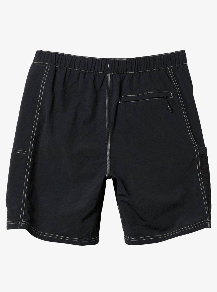 Mens Quiksilver Shorts & Amphibians | Drainer Amphibian 18.5" Hybrid Shorts Black