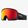 Mens Quiksilver Accessories | Browdy Color Luxe Snow Goggles Black/Clux Ml Red S3