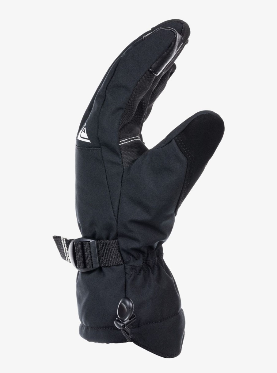 Mens Quiksilver Accessories | Mission Insulated Ski/Snowboard Gloves True Black