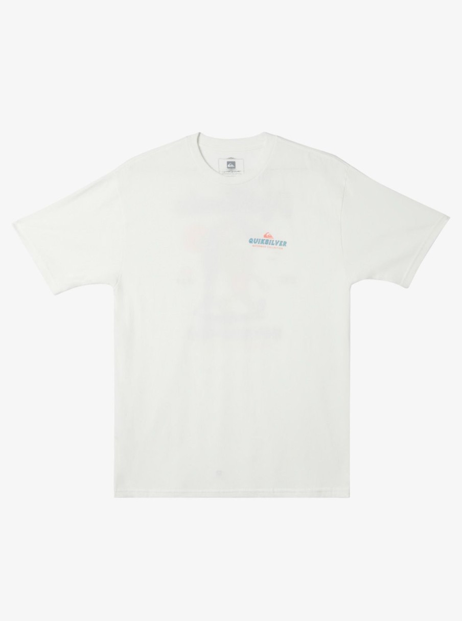 Mens Quiksilver Tees | Waterman Santa Qt-Shirt Snow White