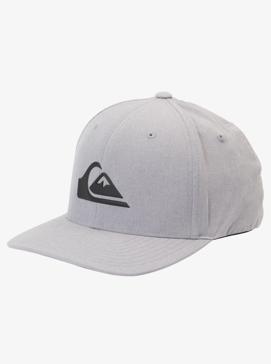 Mens Quiksilver Hats | Amped Up Flexifit Hat Sleet Heather